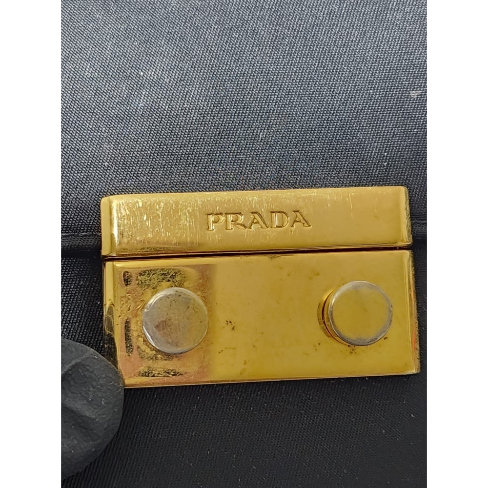 Prada Nylon Compact Wallet Black - Picture 7 of 13